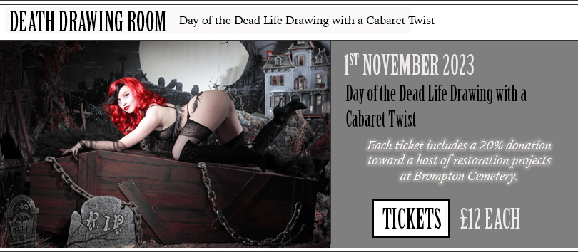Day of the Dead Life Drawing with a cabaret twist